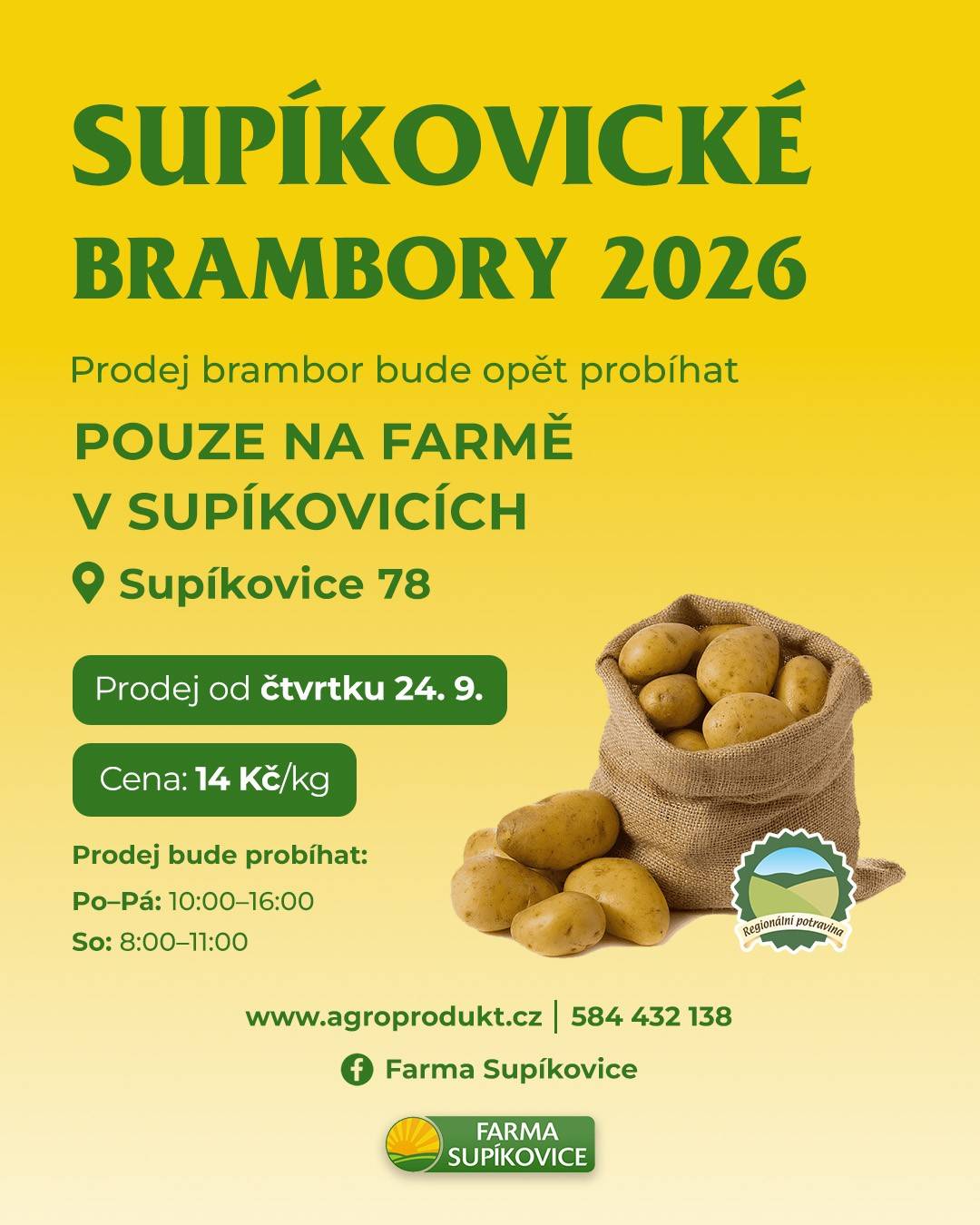 Prodej brambor