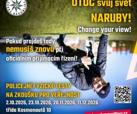 Zvládli byste policejní fyzické testy? Přijďte si je vyzkoušet nanečisto a bez stresu!