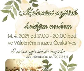 Malování vajíček horkým voskem