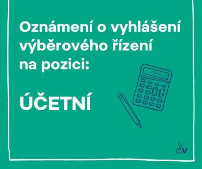 Oznámení o vyhlášení VŘ - účetní